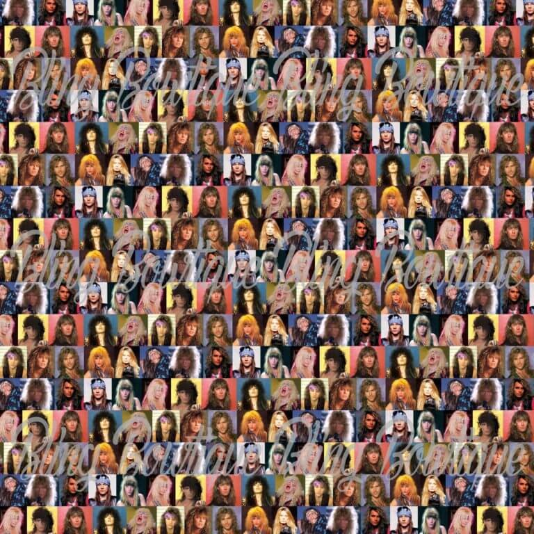 80's Hairband Frontmen Fabric