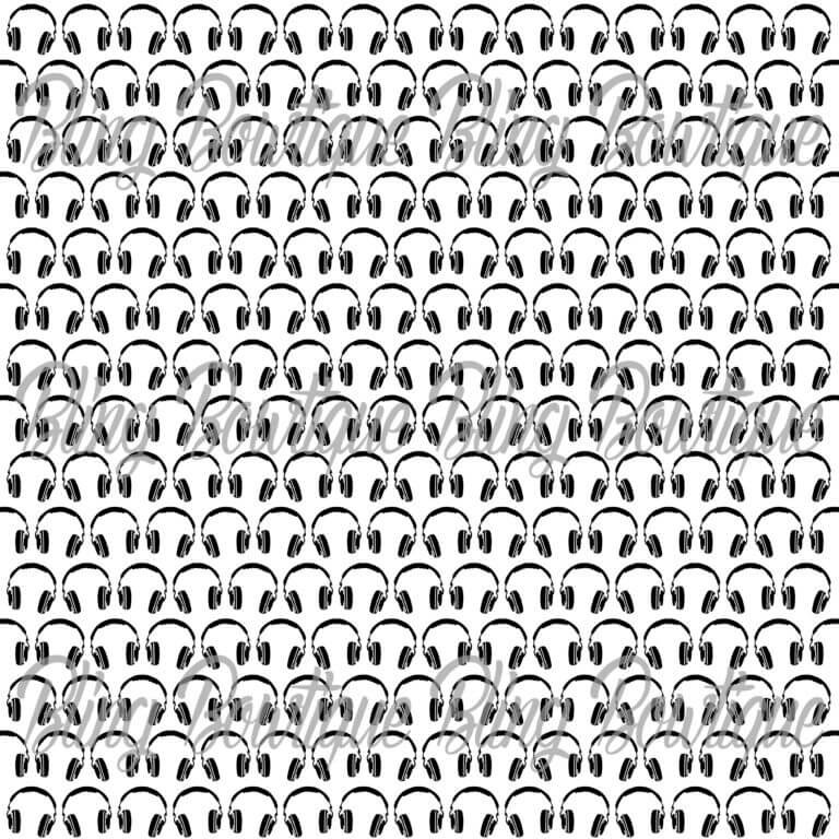 80's Headphones Fabric