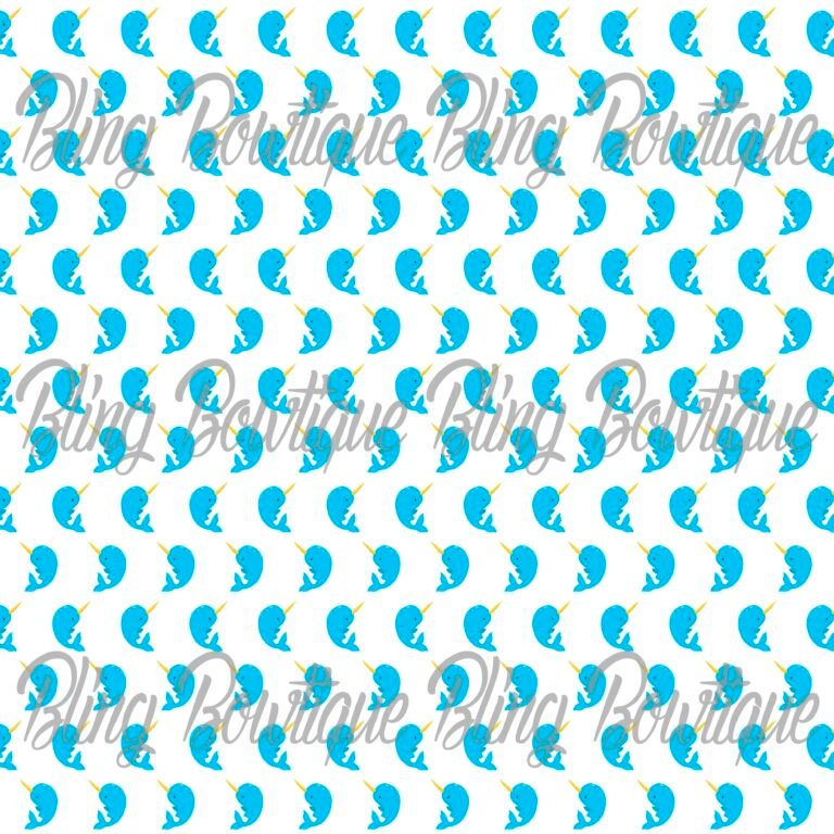 Arctic Narwhal Fabric