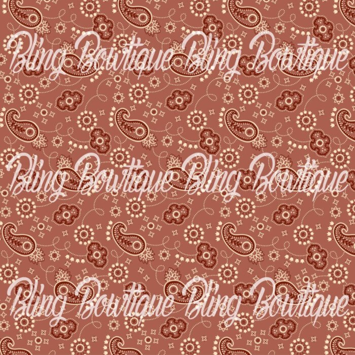 Bandana Vintage Brown Fabric