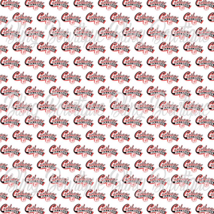 Carthage Bulldogs Fabric