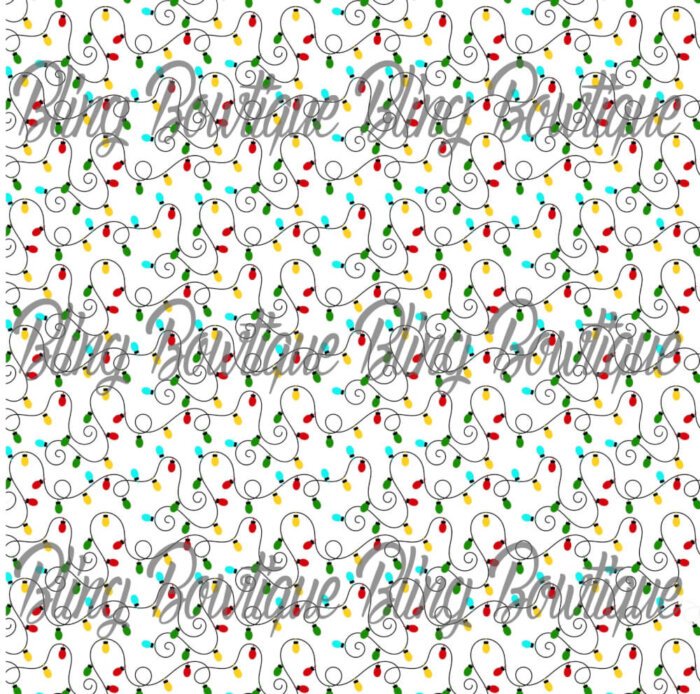 Christmas Lights Fabric