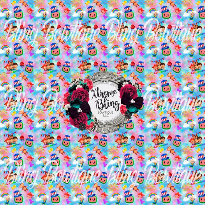 Cocomelon Patriotic Fabric