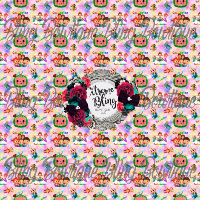 Cocomelon Tie Dye Fabric