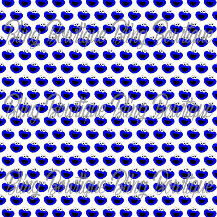 Cookie Monster Fabric