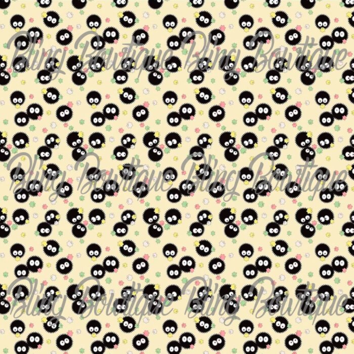 Cute Eyeball Gears Fabric