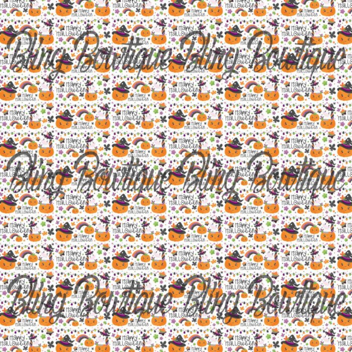 Cute Halloween Unicorn Fabric