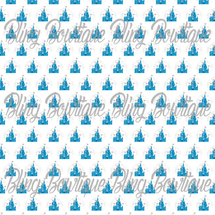 Disney Castle 3 Fabric