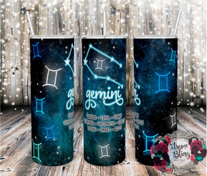 Gemini 20oz Straight Skinny Tumbler