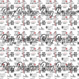 Grey's Anatomy Sayings Fabric