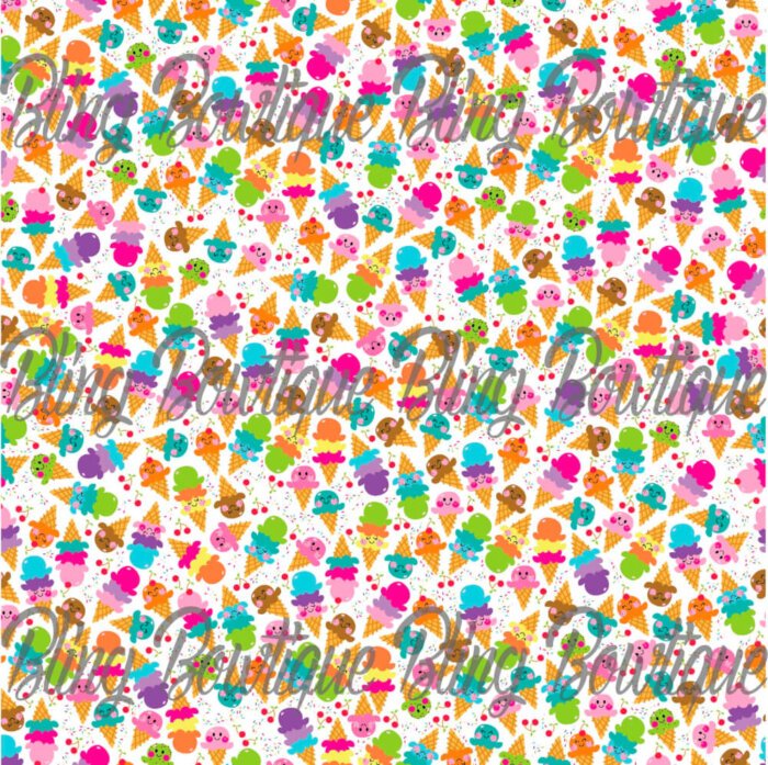 Happy Ice Cream Fabric