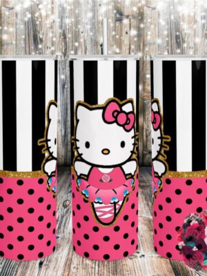 Hello Kitty LV Inspired Pink Ready To Press Sublimation Print for 20oz  Straight Skinny Tumbler – Xtreme Bling Bowtique
