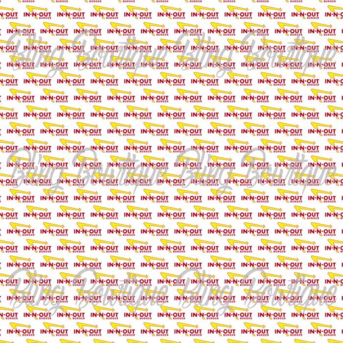 In N Out Burger Fabric