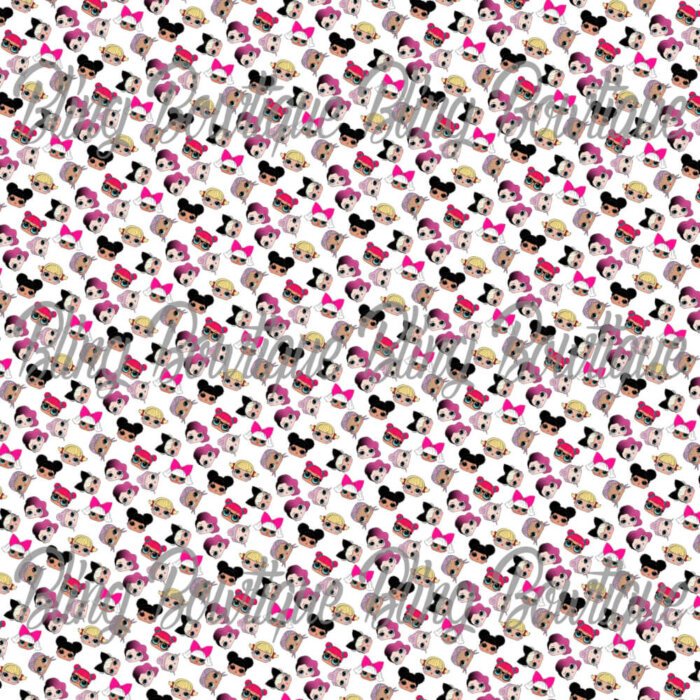 LOL Doll Heads Fabric