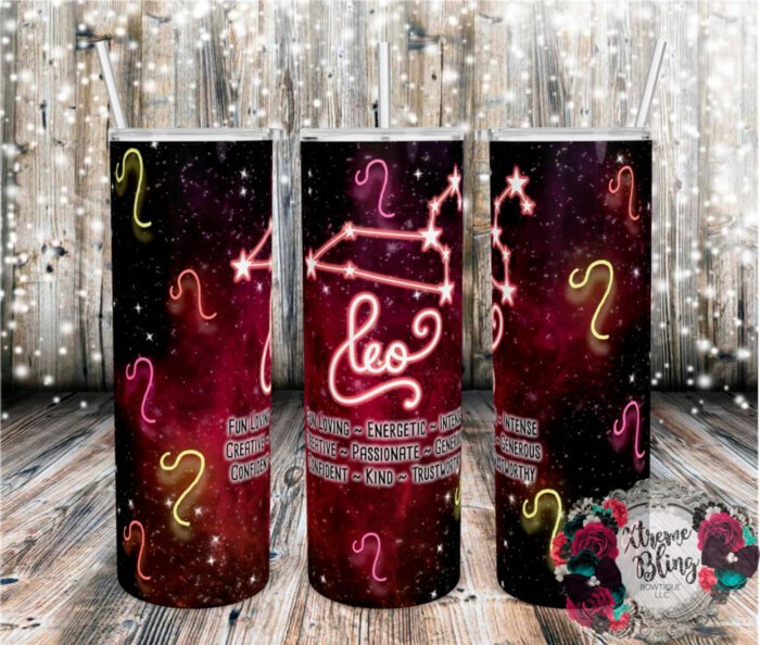 Leo Zodiac Leo 20oz Straight Skinny Tumbler