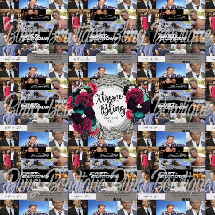 Paul Walker Fast & Furious Fabric