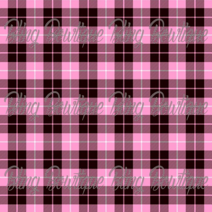 Pink Plaid 4 Fabric