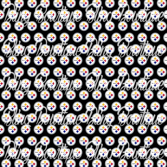 Pittsburgh Steelers On Black Fabric