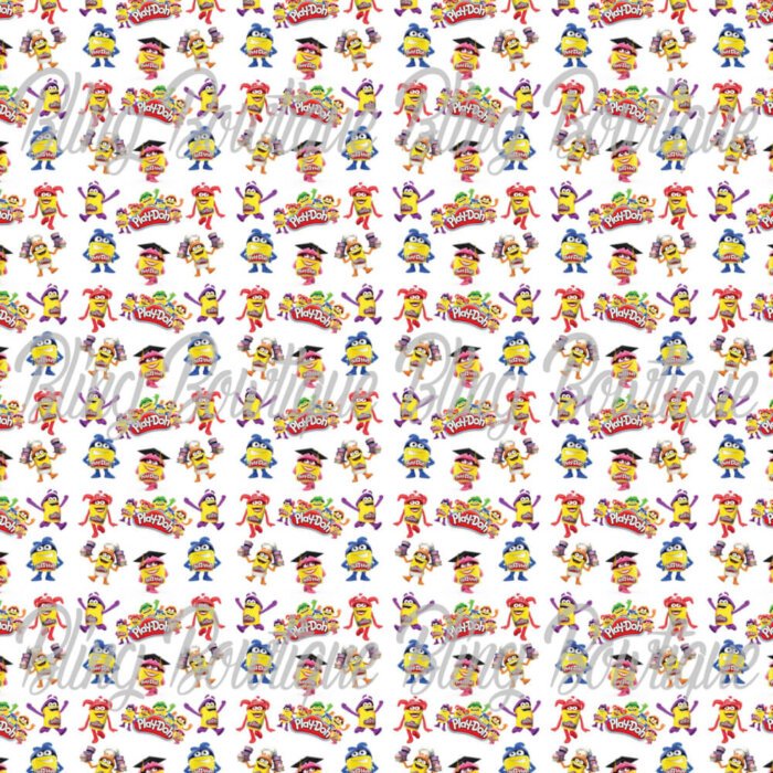 Play-Doh Characters Fabric