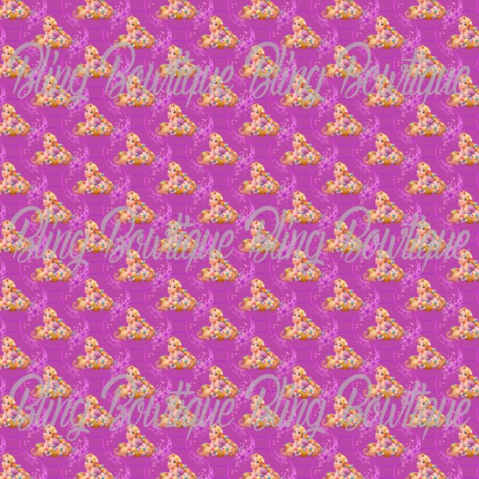 Tangled Rapunzel Fabric