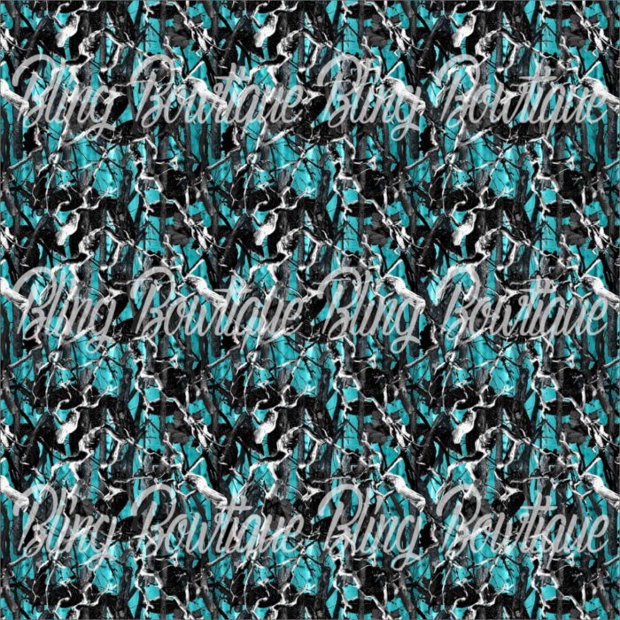 Realtree Camo Teal Fabric