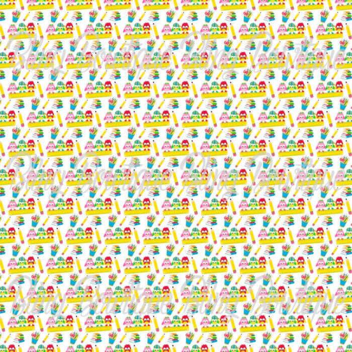 School Days Owls Fabric