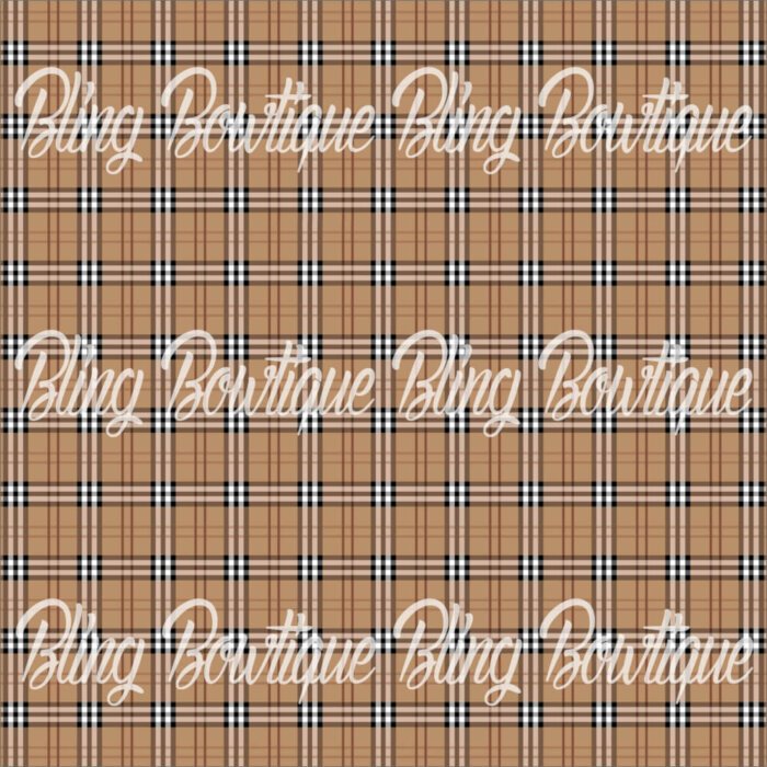 Small Brown Burberry Fabric