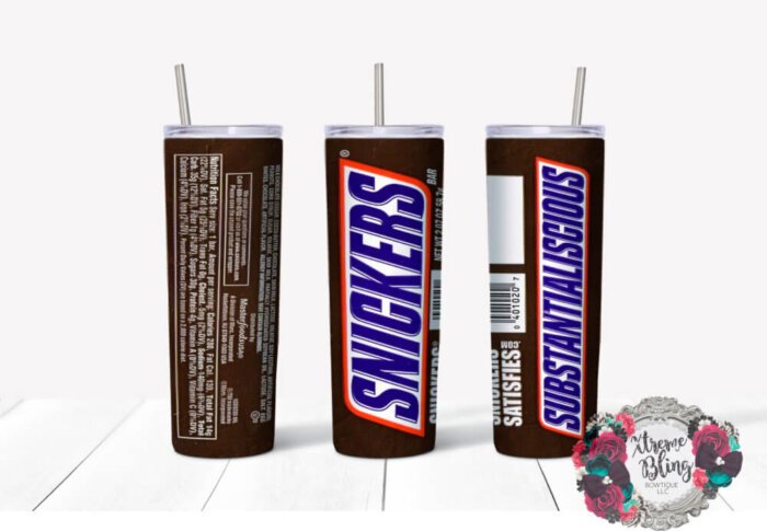 Snickers Snickers Ready To Press Sublimation Print for 20oz Straight Skinny Tumbler