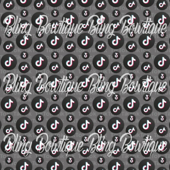 Tik Tok Logo Fabric