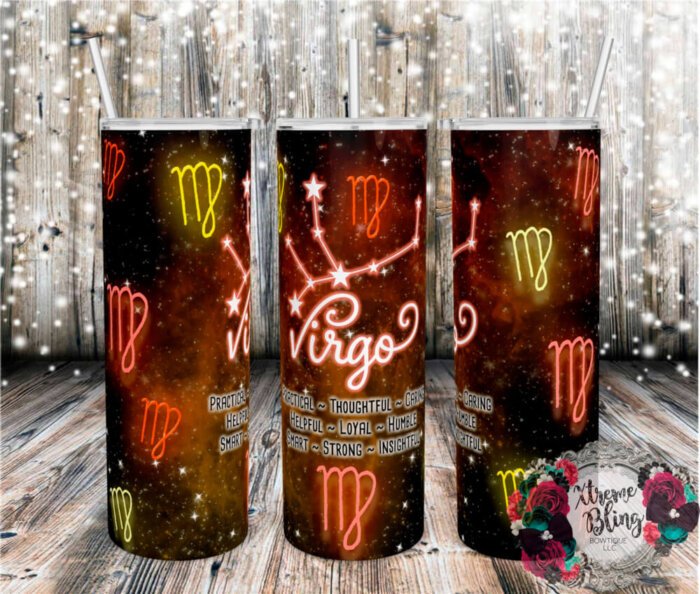 Virgo 20oz Straight Skinny Tumbler