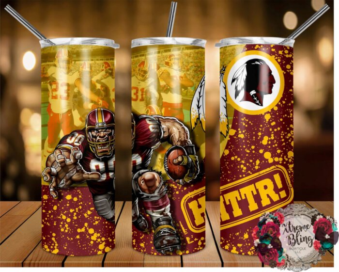 Washington Redskins Ready To Press Sublimation Print for 20oz Straight Skinny Tumblers