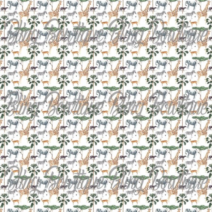 Watercolor Safari Fabric