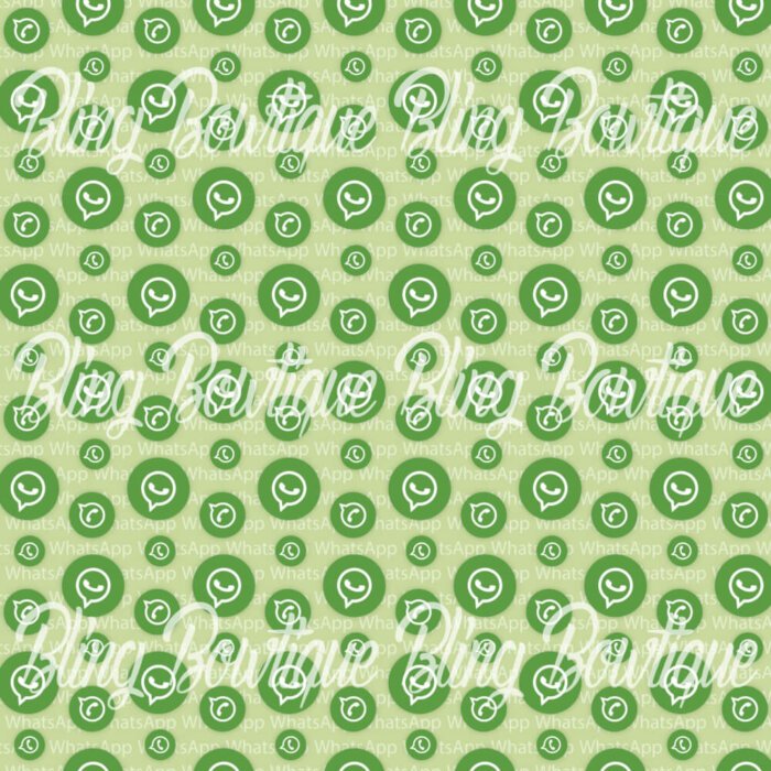 WhatsApp Logo Fabric