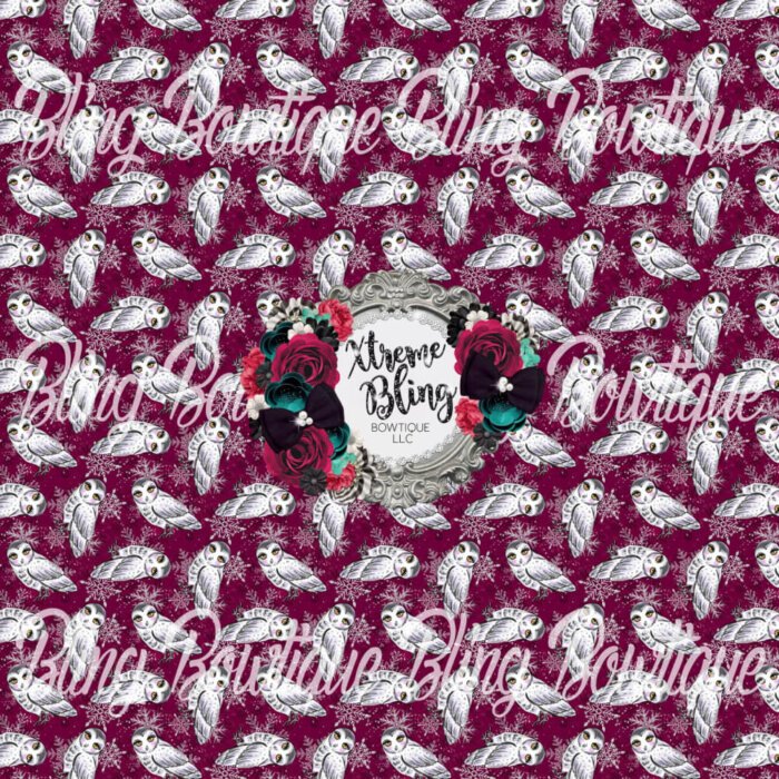Winter Owls Fabric