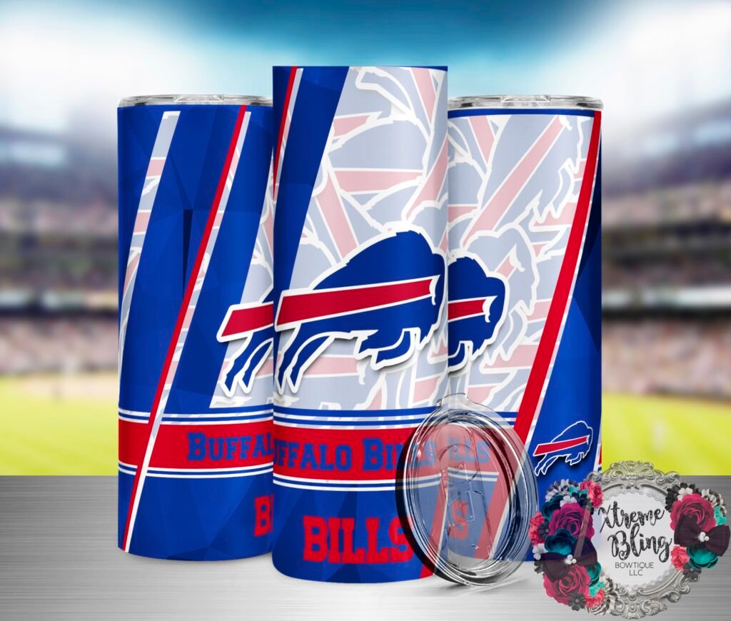 Buffalo Bills V2 Ready To Press Sublimation Print for 20oz Straight Skinny  Tumbler – Xtreme Bling Bowtique