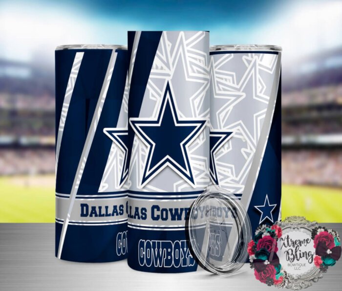 Dallas Cowboys V2 Ready To Press Sublimation Print for 20oz Straight Skinny Tumbler