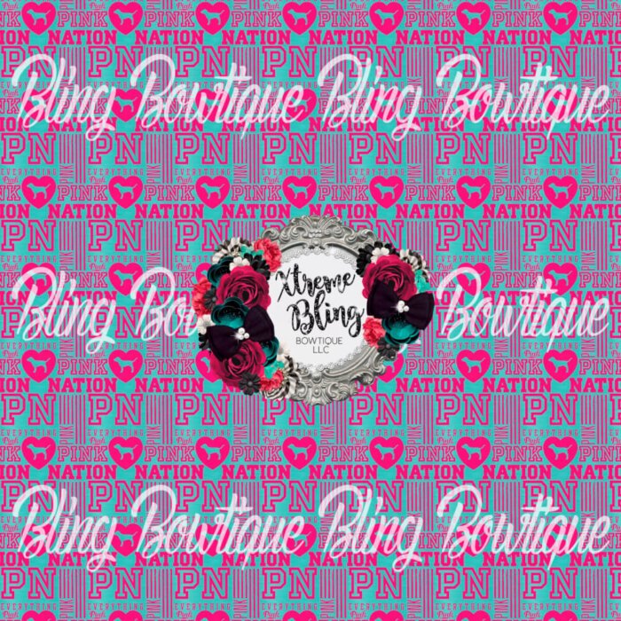 Love Pink Nation Fabric