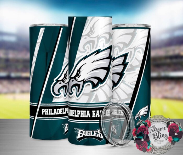 Philadelphia Eagles V2 Ready To Press Sublimation Print for 20oz Straight Skinny Tumbler
