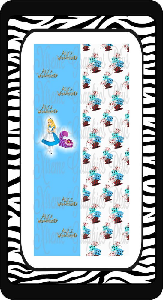 Alice in Wonderland Tumbler Sublimation Transfer