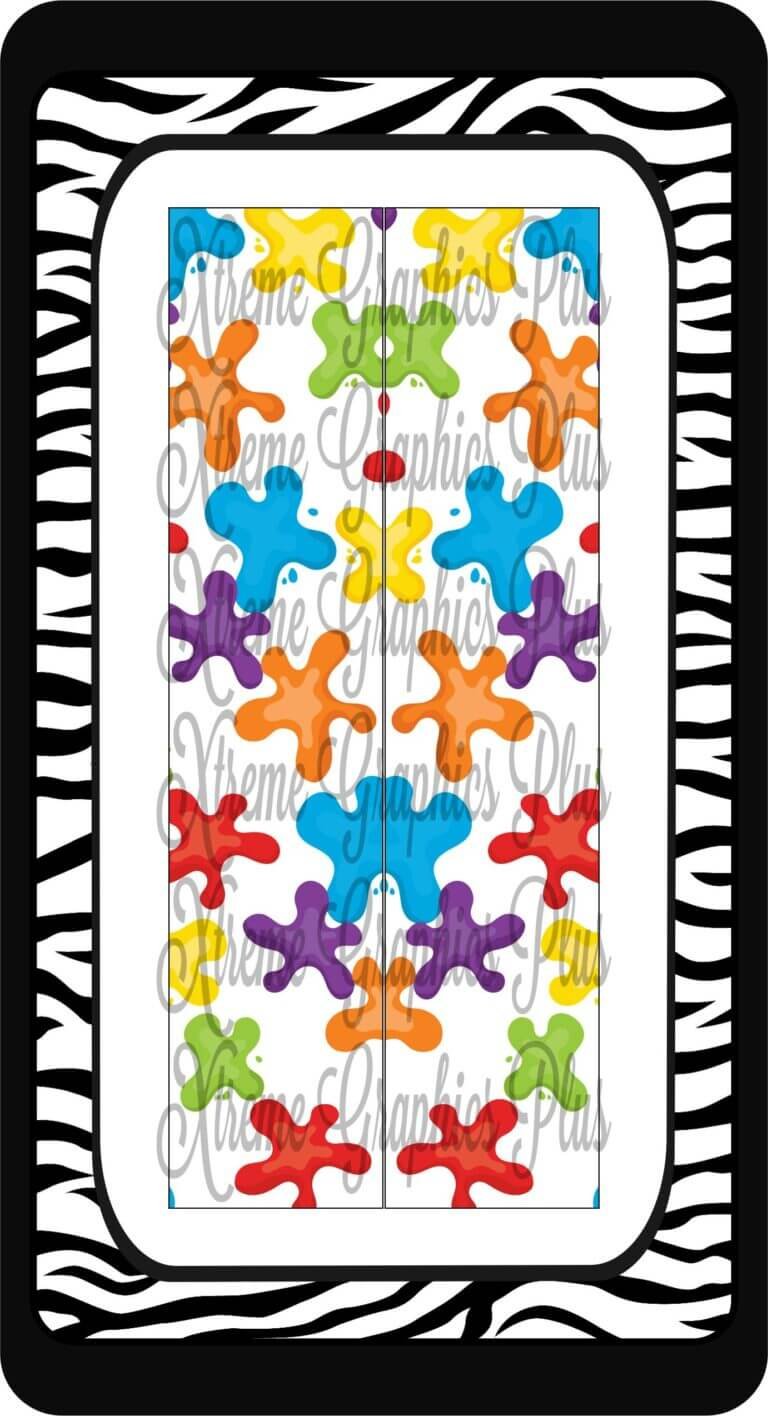 Paint Splatter Bow Sublimation Download File