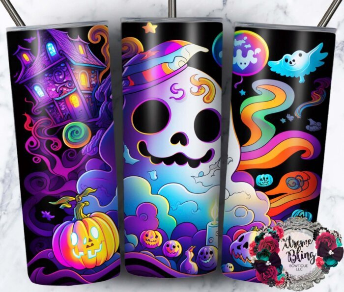 Neon Halloween 13 20oz Straight Skinny Tumbler