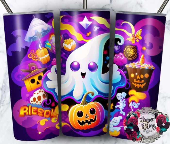Neon Halloween 17 20oz Straight Skinny Tumbler