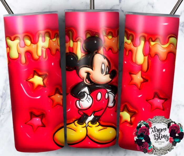 Puffy Mickey Drip 20oz Straight Skinny Tumbler