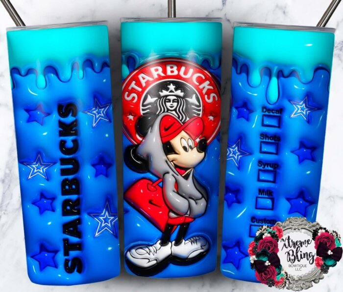 Puffy Mickey Starbucks 20oz Straight Skinny Tumbler