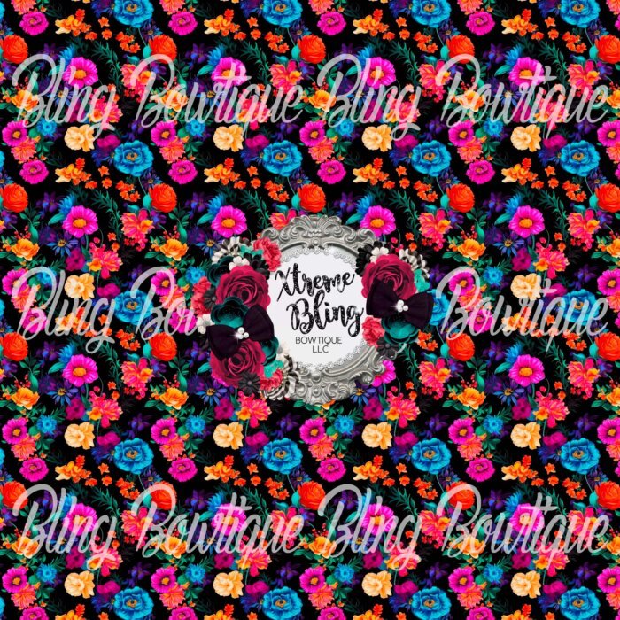 Retro Floral 3 Fabric