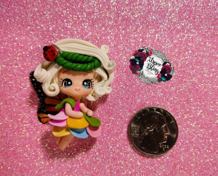 Butterfly Fairy "Not" Holding Ladybug Clay (Includes 1 Clay) (4A)