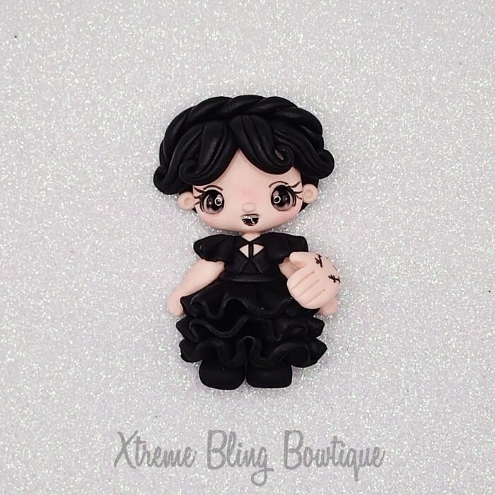 Wednesday Addams Prom Dress And Thing Clay (Includes 1 Clay) (45C)
