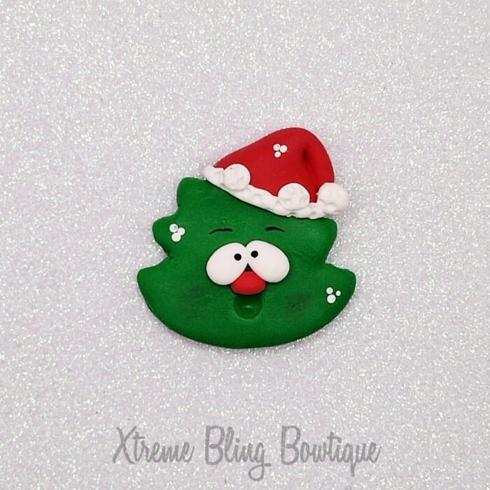 Christmas Tree Green Santa Hat Clay (Includes 1 Clay) (33B)