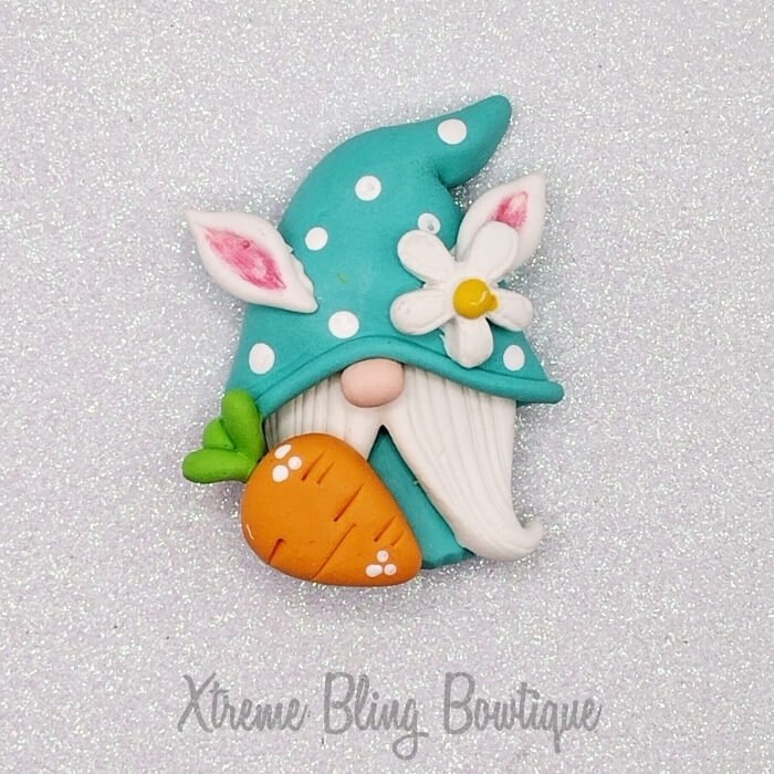 Gnome Aqua Green Carrot Flower Clay (Includes 1 Clay) (31A)
