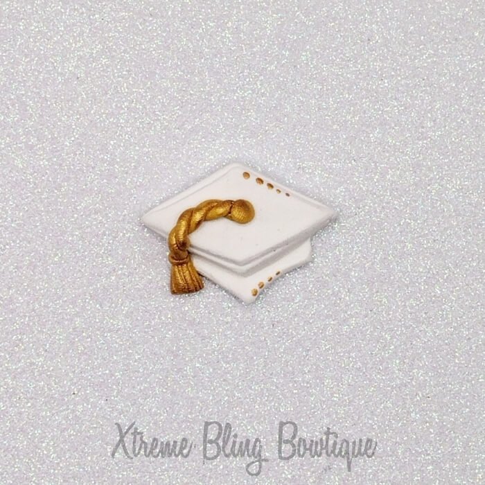 Graduation Tassle White With Bling